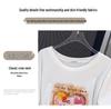 Plus Size Mid-Length Loose Fit Short Sleeve T-Shirt for Women, Slimming Design, Round Neck, Available in 200/300/350 Jin 