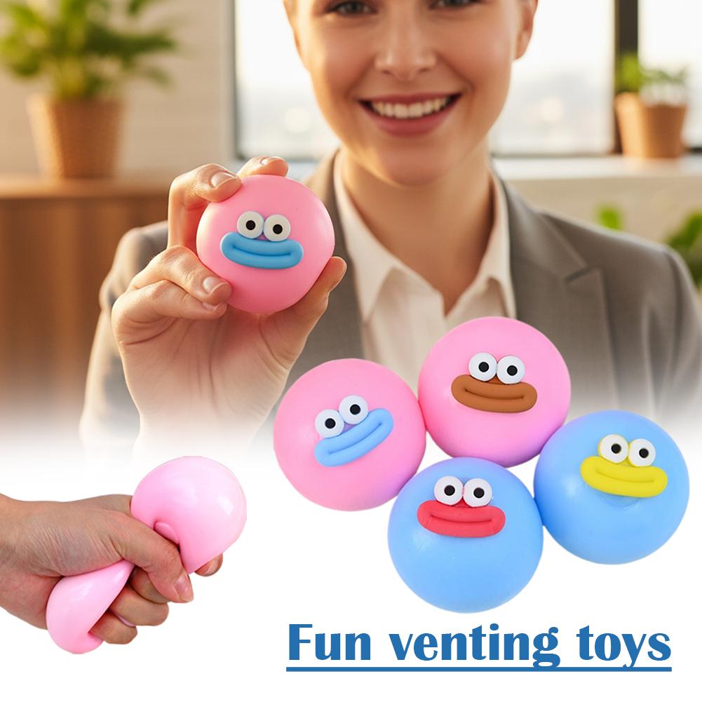 Big Eyes Sausage Mouth Funny Fluid Ball, Creative Stress Relief Squishy Toy, Soft Cartoon Fun Vent Squeeze Toy For Adults Kids