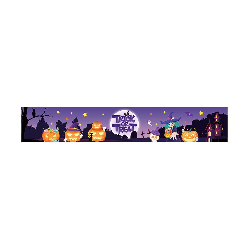 Customizable Day of the Dead Skull Banner for Halloween Party Decorations