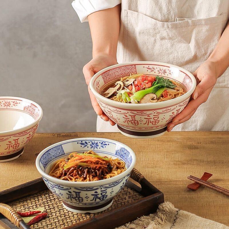 Ciotola Ceramica Tradizionale Cinese Moderna – Ciotola per Noodles & Riso per la Casa