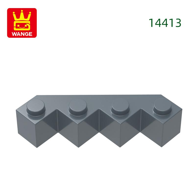 

Non-Toxic 47Pcs/Lot 14413 4X4 Wedge Facet Building Blocks Moc House Accessories Compatible With Brick Construction Children Toys Gift Box about 47pcs