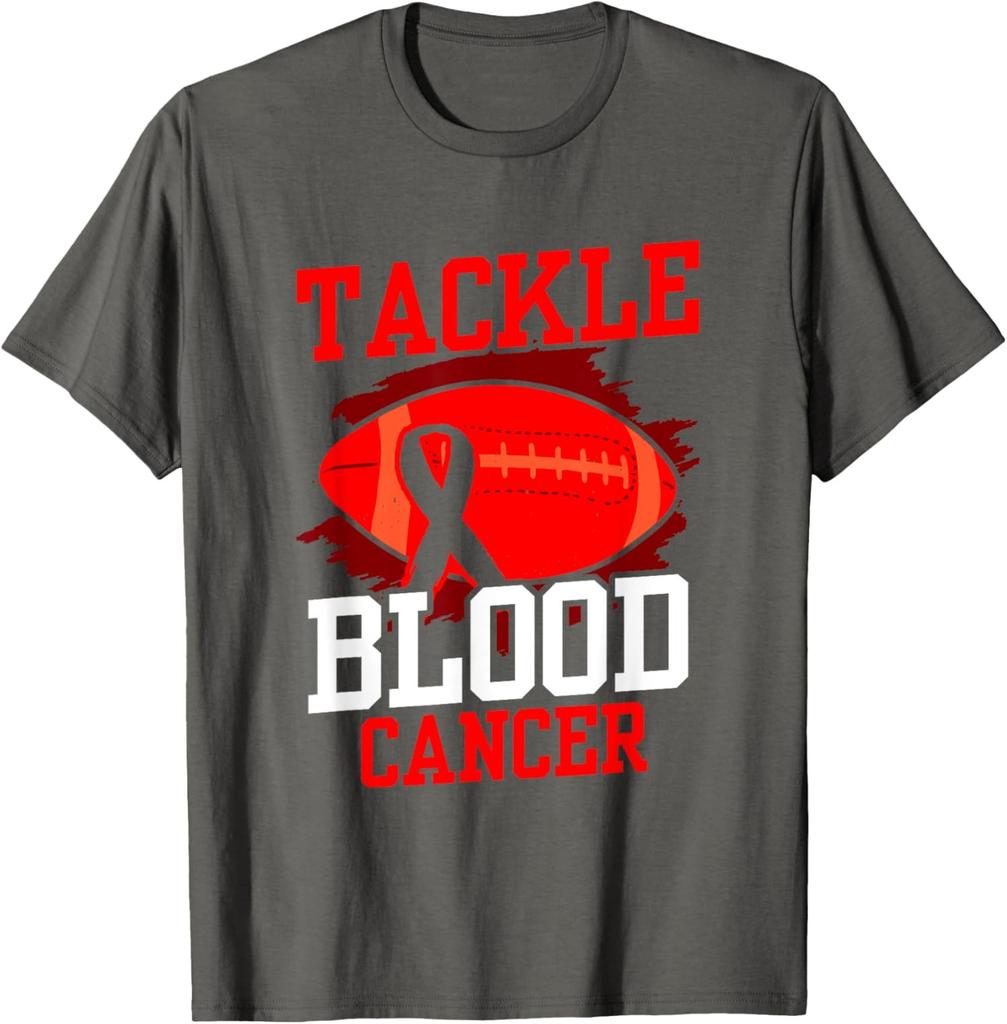 Tackle Blood Cancer Awareness Design Funny Blood Unisex T-Shirt