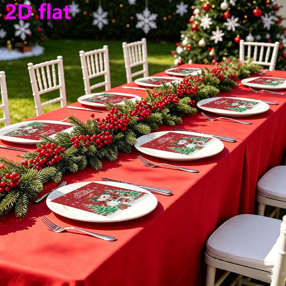 20pcs Disposable Napkins with Christmas Collection Pattern Print for Wedding,Parties,and Daily Use for Thanksgiving Fall Christmas Table Decoration