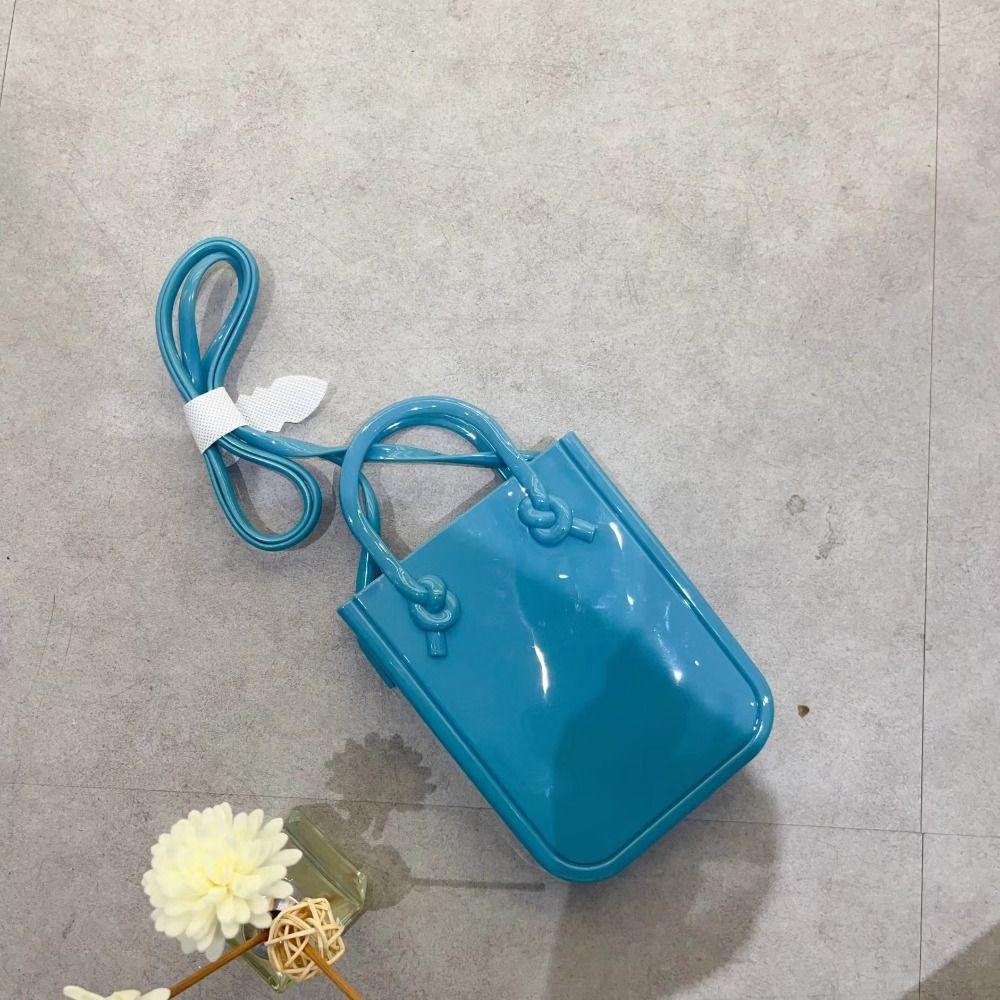 Leisure PVC Shoulder Bag Simple Mini Messenger Bag Fashion Storage Bag Mobile Phone Bag  Vacation