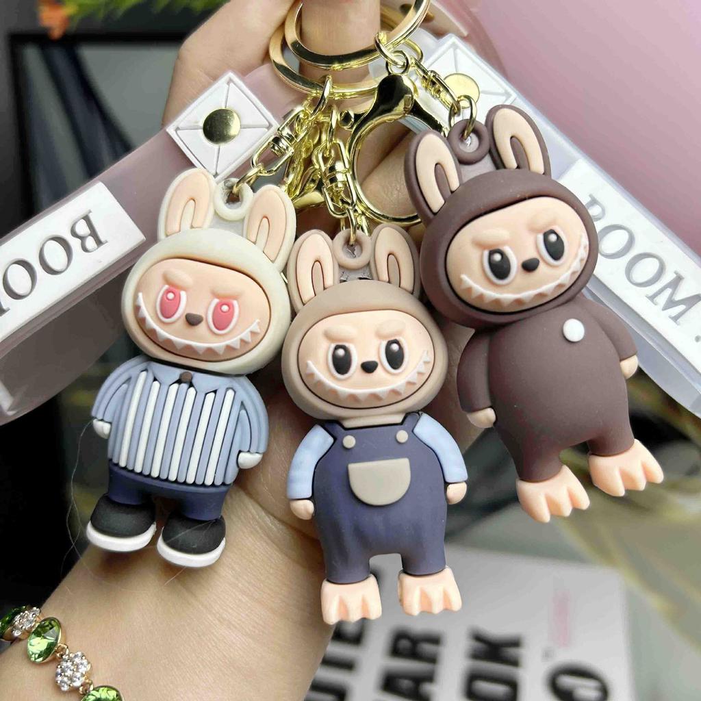 Cartoon Pvc Soft Rubber Keychain Pendant Blind Box Trendy Cool Push Small Gift Ornament