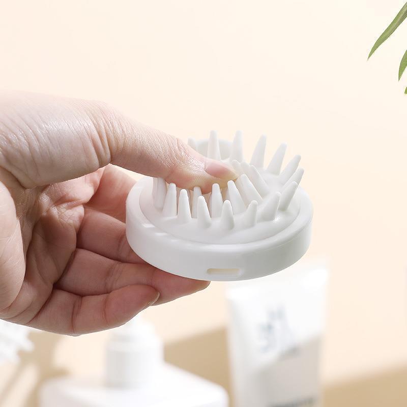Japanese Silicone Soft Shampoo Brush: Dandruff & Itch Relief Scalp Massager Comb