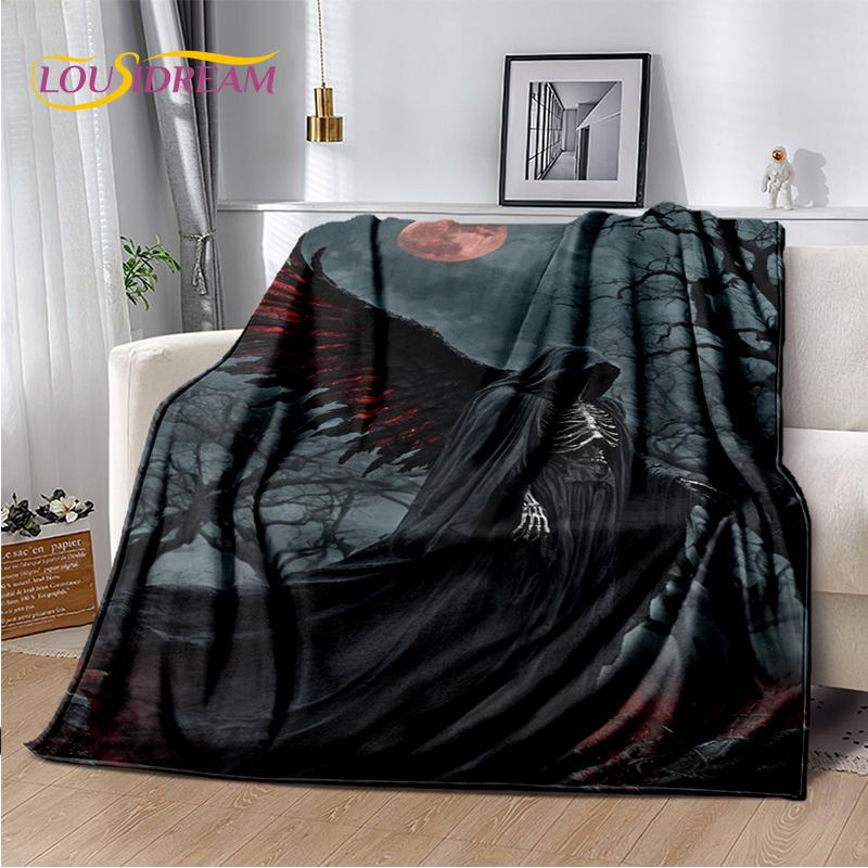 20 Style Gothic Horror Character Skull Ghost Spirit Soft Blanket,Soft Throw Blanket for Home Bedroom Bed Sofa Picnic Travel Gift