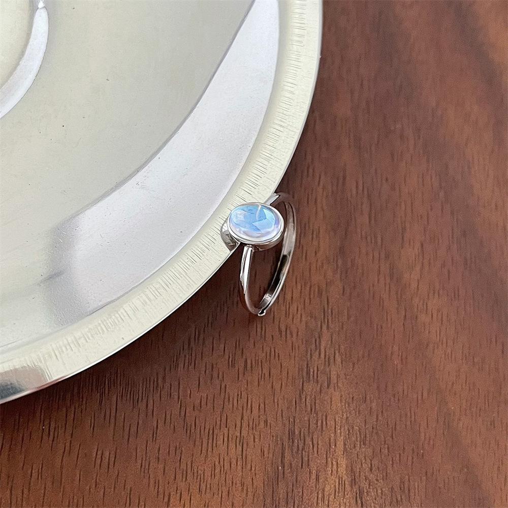 Retro Heavy Industry S plain ring, non-fading opening adjustable index finger ring