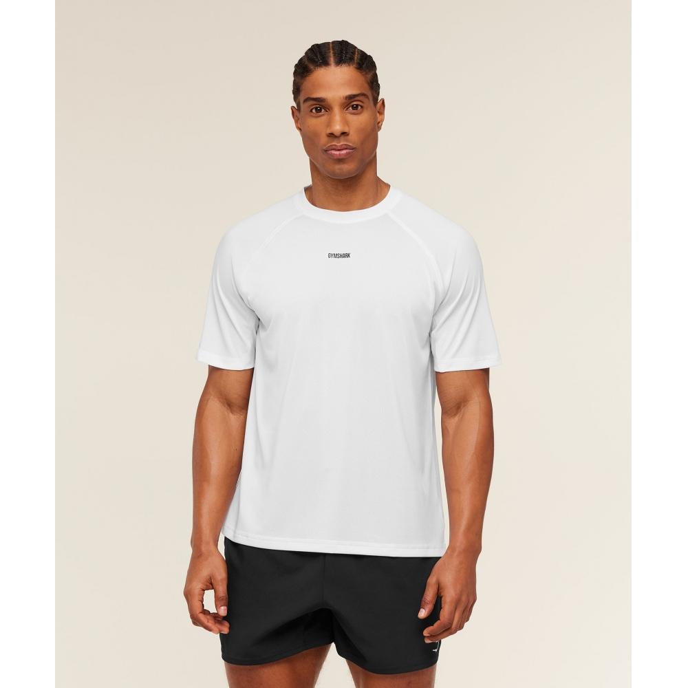 Gymshark Train T shirT whiTe A4c5o Wb57