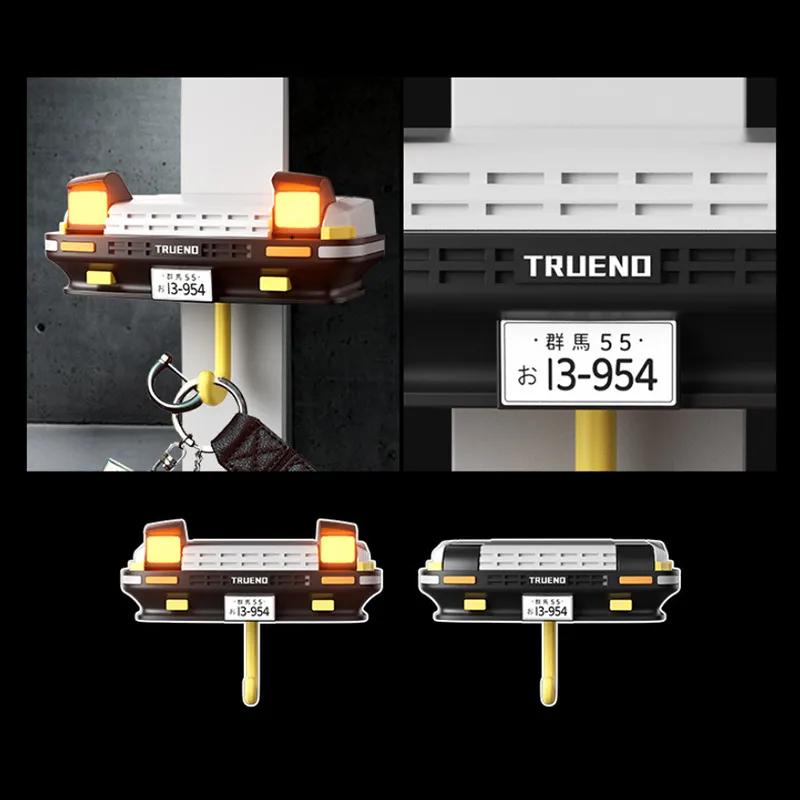 AE86 Car Keychain Hook Decoration Car Open Headlight Wall Mounted Keyhook Gift Car Headlight Keyhook Wall Mounted Door Rear
