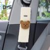 Roztomilý medvedík Dekor Auto bezpečnostný pás Kryt popruhu Upevňovacia páska Mäkký plyš popruh na sedadlo Chránič krku Chránič do auta
