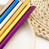 Straight Straw with Brush Tubes Reusable Metal Straw 304 Stainless Steel Drinking Straws Large 12mm Bubble Tea Milkshake Straw