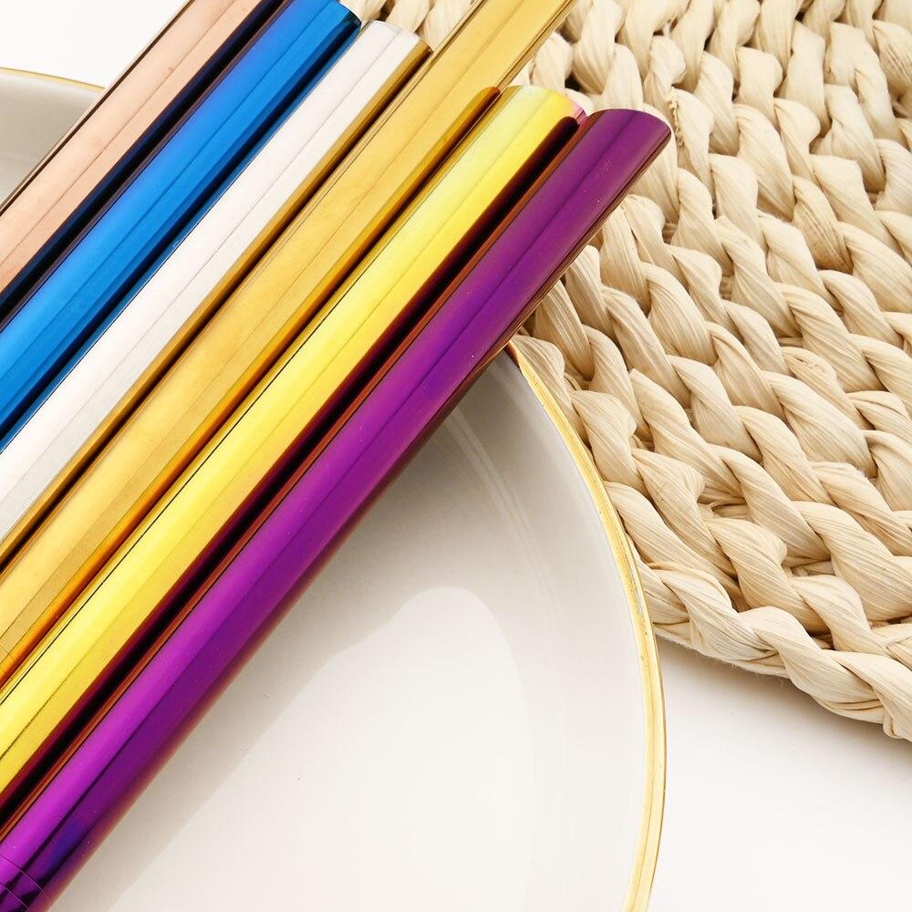 Straight Straw with Brush Tubes Reusable Metal Straw 304 Stainless Steel Drinking Straws Large 12mm Bubble Tea Milkshake Straw