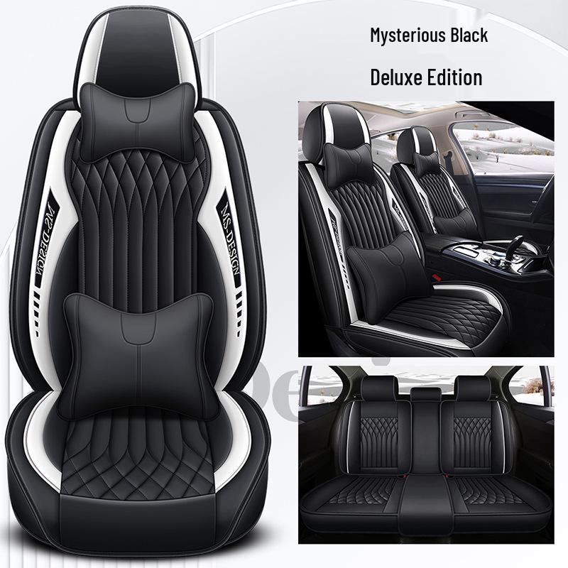 2024 All-Season Universal Full Surround Leather Car Seat Cushion Cover