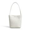 New Sheepskin Fashion High-end Woven Crossbody Bag, Versatile Trendy Shoulder Bucket Commuter Bag for Women