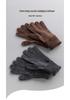 Women's 100% Cashmere Gloves, Five-Needle Knit, Double-Strand Yarn, Thickened for Cold Protection, Ideal for Autumn and Winter.