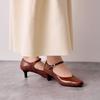 HIMIKO/Himiko/5cm Heel Strap Pumps/605002 Brown 245