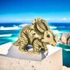 Mini Alloy Dinosaur Vintage Finish Fine Carving For Home Decor Kids Gifts Dino Fans