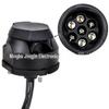 European 7-Hole Power Cord with European Plug, 1.5m Flat Wire & Trailer Connector