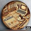 Vintage Metal Wall Art Sign for Office Cafe Decor