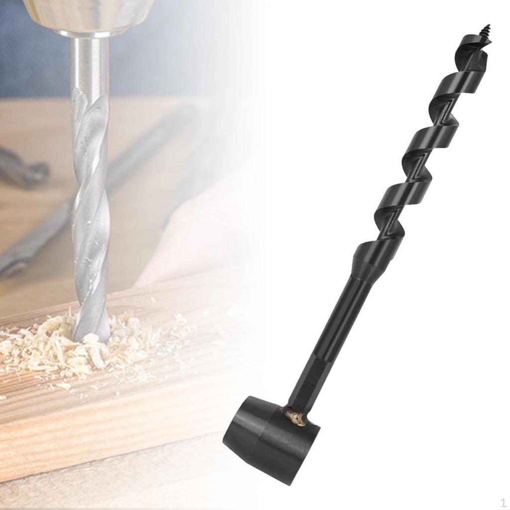 Wood Auger Survival Tools, Heavy Duty Bushcraft Woodworking Spiral Hole Hand Drill for Backpacking