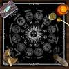 Tarot Card Tablecloth 12 Constellations Divinations Cards Table Cloth Tapestry