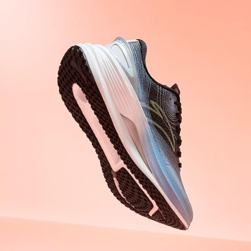 New Anta Champion 3rd Gen PRO Anti Slip Wear Resistant Low Top Casual Running Shoes Women's Black Gray Blue 122425563-1