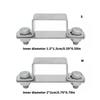 4Pcs Metal Steels pipe Clamp Replacement Right Angles Bracket Secure Pipe Fixing Bracket for Square Tubes Enduring
