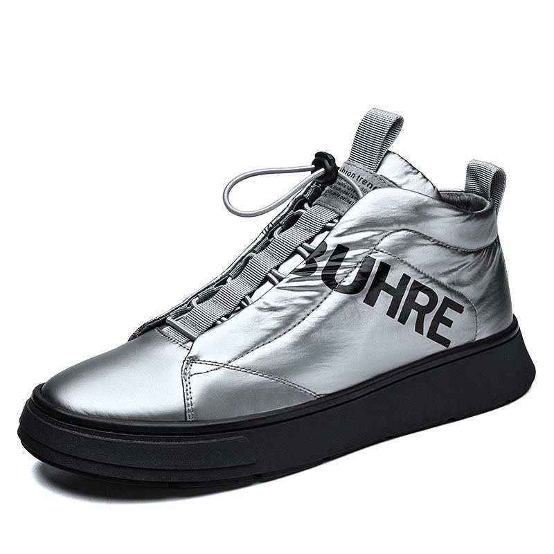 

Модные новые зимние мужские ботинки, водонепроницаемые, теплые, для снега, Botas Mujer, обувь для ходьбы на открытом воздухе 2024, мужские ботильоны на низком каблуке, зимняя обувь для мужчин 7 серебряный