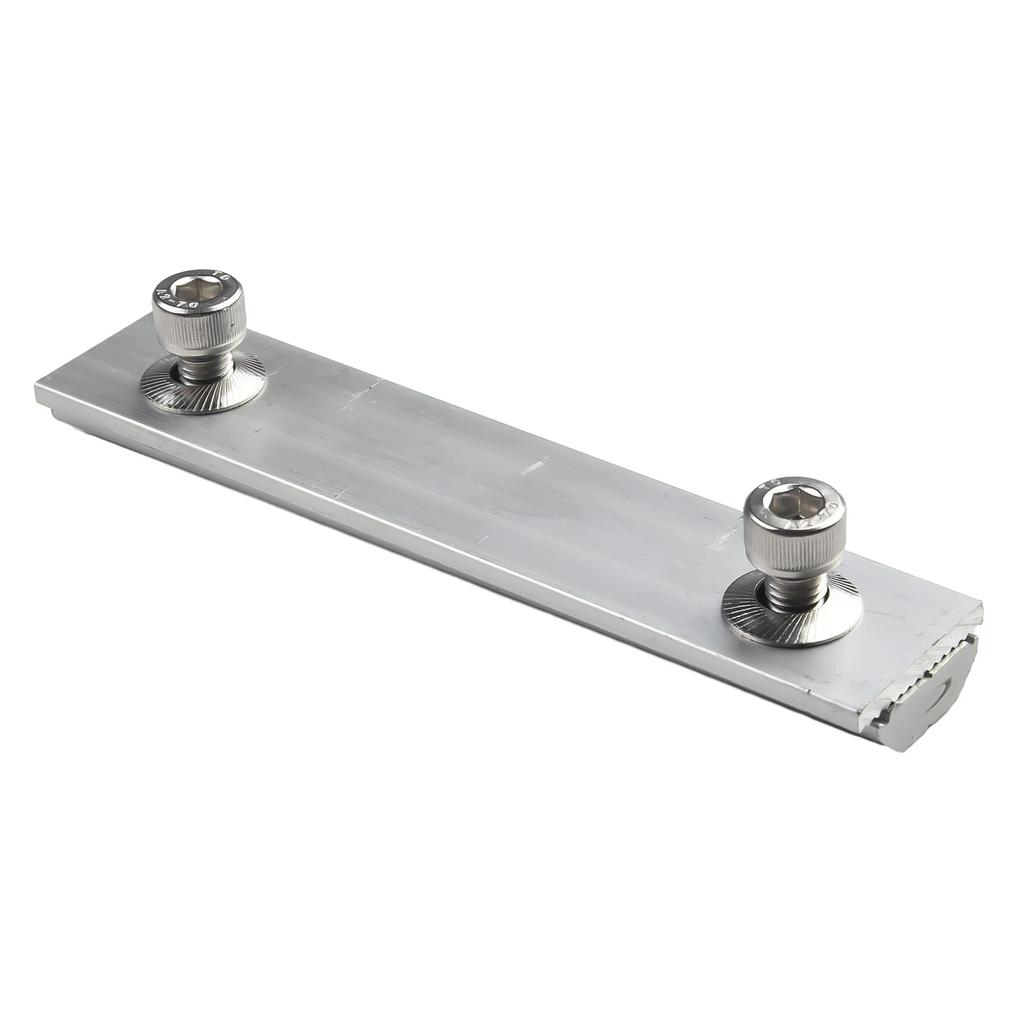 PV-Halterung Führungsschienenanschluss Universal Solarmodul Schienen Profilanschlüsse Aluminiumlegierung Montageanschluss 14cm