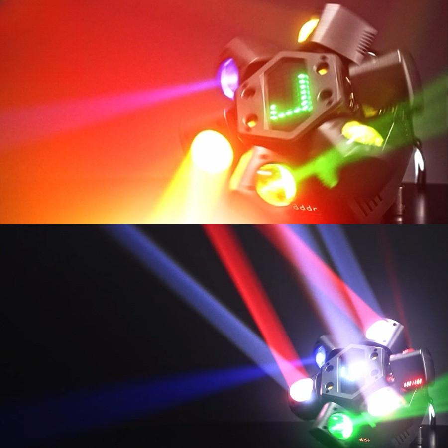 New Mini Six-Arm Disco Party DJ Laser KTV Atmosphere Light Remote Control Colorful Stage Effect Light