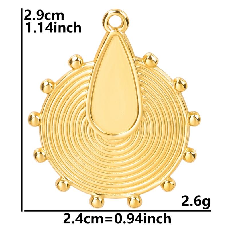 6pcs/Lot Evil Eye Heart Star Cross Vintage Pendant With Drilling Holes Stainless Steel Charms For Jewelry Making Bulk Blank Bail