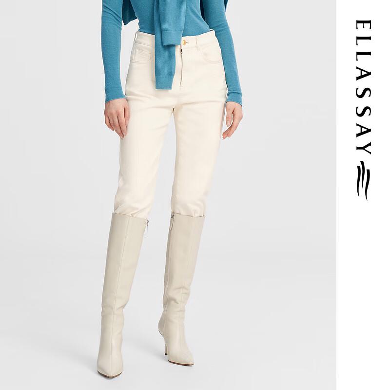 

ELLASSAY Women s Autumn High-Waist Slim-Fit Jeans M