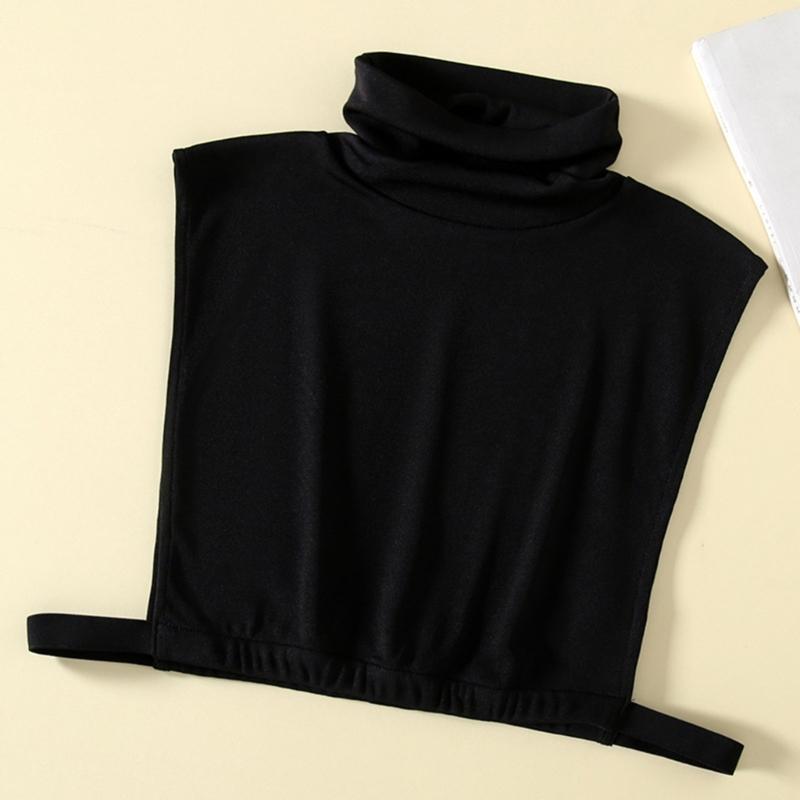 Weich und Bequem Damen Half Top Kragen Eleganter Nackenwärmer für Alle Jahreszeiten Trendiger Damenkragen Rollkragen