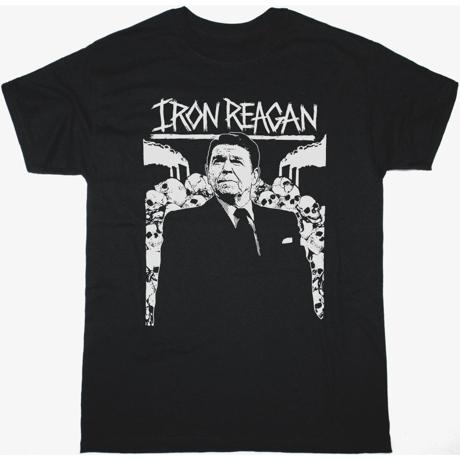 

ZX Summer Hot Sale IRON REAGAN RONNIE TSHIRT TARIFFS INCLUDED Mens Round Neck Short Sleeves 4XL