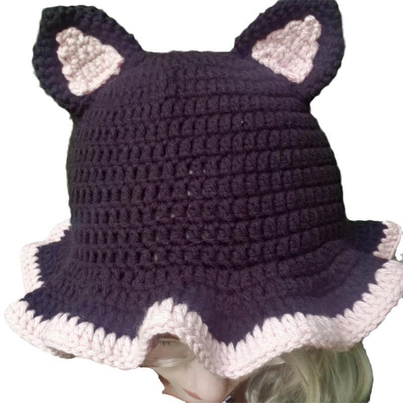 New Hand-woven Children's Bangs Wig Hat Cute Photo Artifact Hat