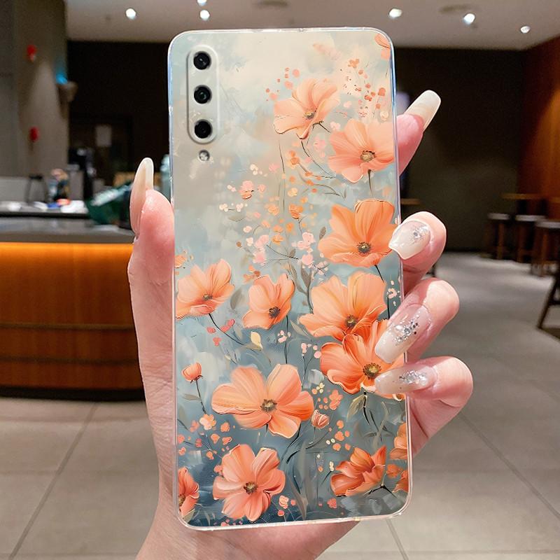 For Honor Play 3 ASK-AL00x Casing Clear Luxury Fashion Butterfly Flowers Soft TPU Silicone Cover Bumper Honor Play3 Phone Case