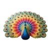 Peacock Floor Mat 3D Realistic Pattern Bathroom Mat Quick Dry Floor