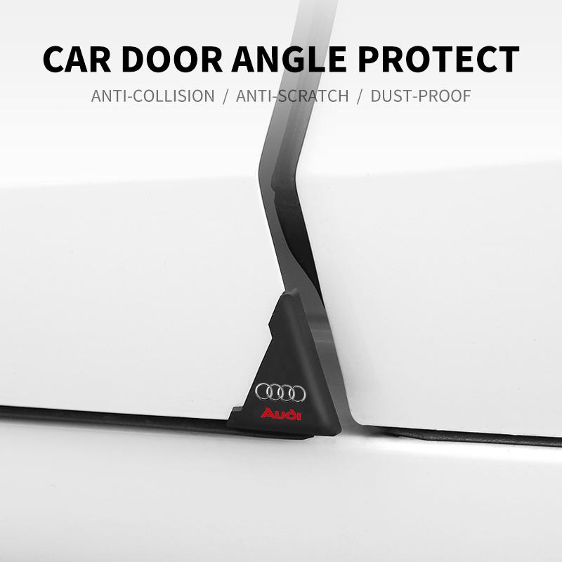 2PCS Car Styling Door Corner Cover Anti-scratch Protector For Audi A1 A2 A3 A4 A5 A6 A7 A8 Q1 Q2 Q3 Q4 Q5 Q6 Q7 Q8 B5 B6 B7 B8 C5 C6 C7 C8 S4 S3 S5 S6