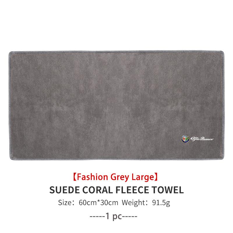 Car Wiping Drying Cloth Towel Absorbent Microfiber Towel For Alfa Romeo 159 Giulietta Giulia 147 Mito 156 159 166 GT Stelvio