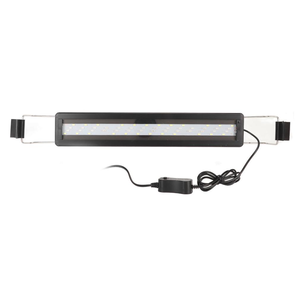 LED Aquarium Light 4 Rows Splashproof Ultrathin Fish Tank LED Color Changing Light with Extendable