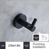 Bathroom Hook Stainless Steel Hanger Adhesive Hanging Wall-mounted Hooks Decoration Towels Rack Supplies Bathrobe Toilet