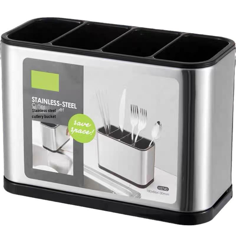 Stainless Steel Multi-functional Kitchen Chopsticks and Spoon Storage Organizer