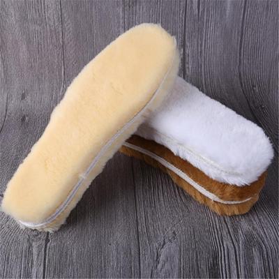 Warm Winter Thermal Insoles Soft Cashmere Wool Shoes Boots Inserts Pads Brown UK