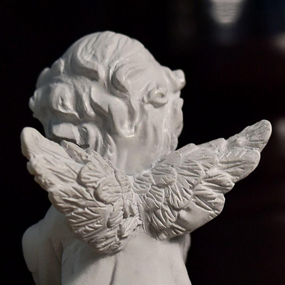Decorative Resin Crafts Bookcase Decorative Sculpture Flower Fairy Angel Figurine Desktop Ornaments