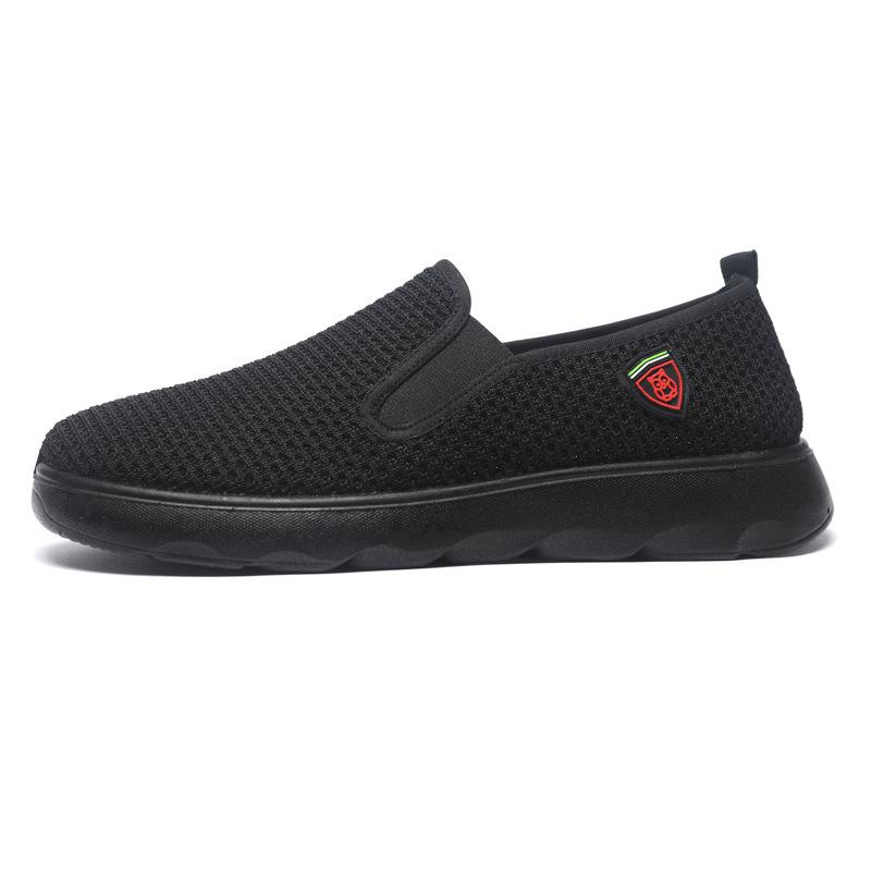Men's shoes polyurethane sole light soft sole comfortable walking net shoes one pedal casual lazy shoes