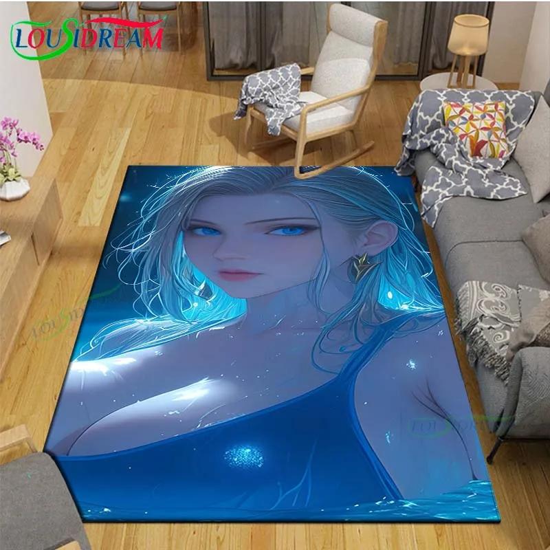 Fashion Sexy Anime Girl Carpet Room Decor Floor Mats Bedroom Yoga Mat Photography Props Area Rug Kids Bedroom Aldult Gift