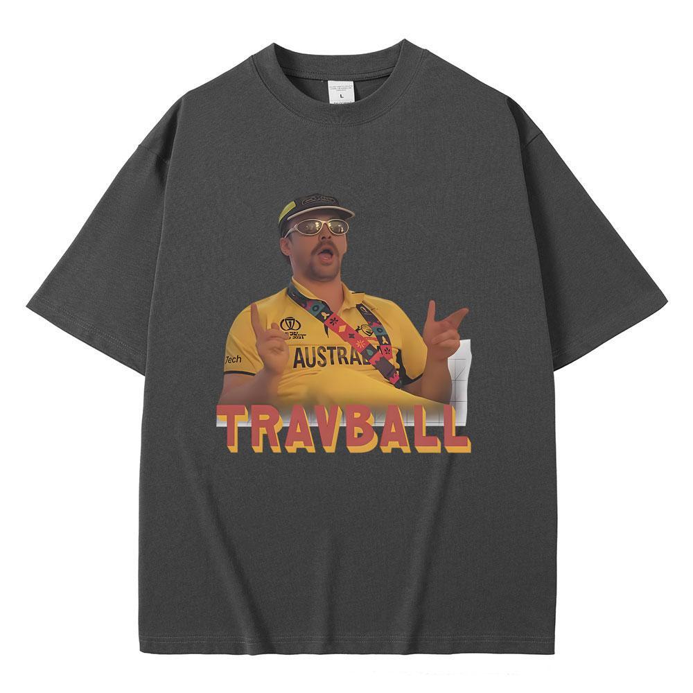 Travis Head TravBall Graphic Tshirt Men Women Fashion Loose Oversized Short Sleeve T Shirts Male Casual Vintage Cotton Tshirts