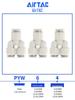 Pneumatic Reducing Y-Type Tee Quick-Connect Air Hose Connector PYW6-4/8-6/10-8