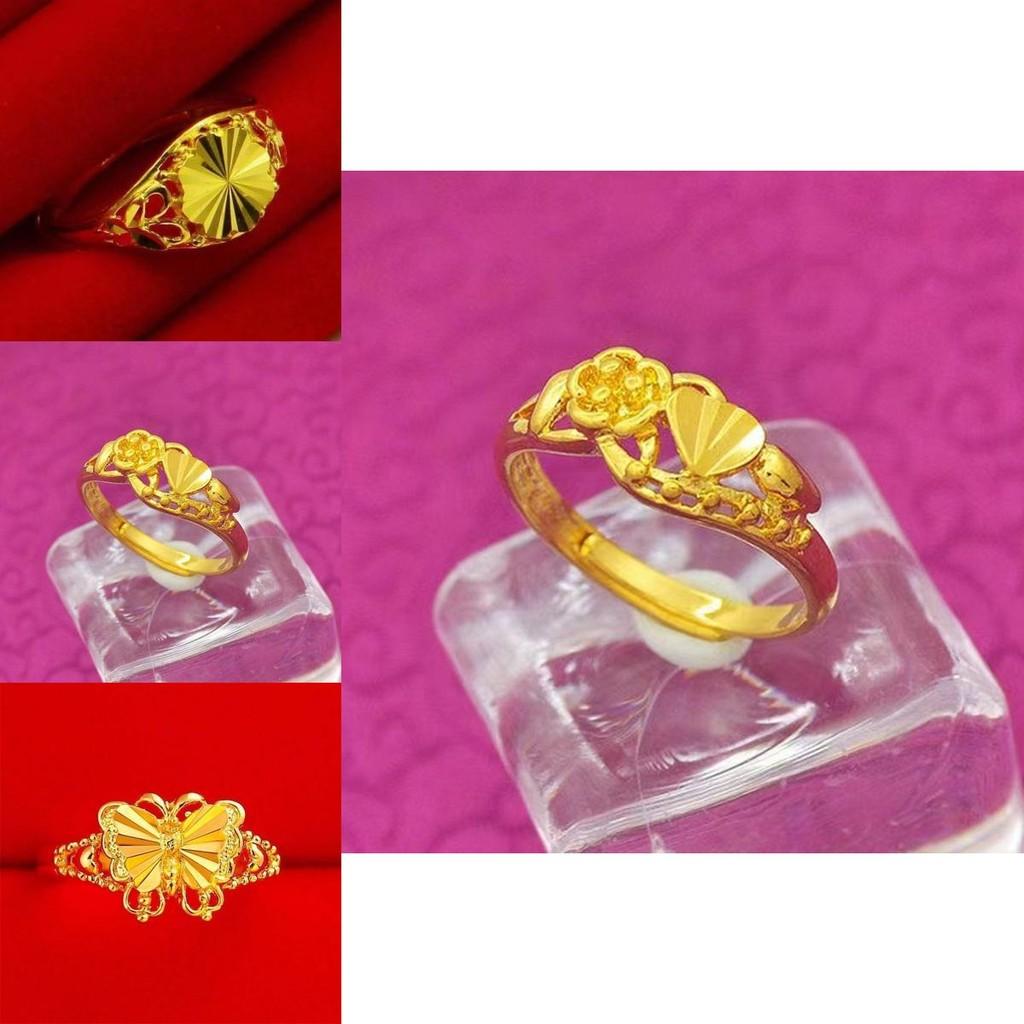 Stunning Copper Gold Butterfly Ring Fashionable Women's Geometric Finger Accessory For Gifts